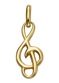 Firetti Damen Ketten-Anhänger "Schmuck Geschenk Gold 333 Halsschmuck Anhänger Halskette Noten", Gelbgold 333, 0,5 g, gold, Gelbgold 333,