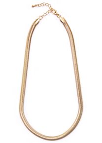 Firetti Damen Collier "Halsschmuck Fischgrätglieder", Metall, L: 46cm B: 6mm, gold, Metall, B:6mm, Halsketten