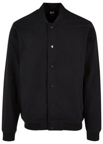 Urban Classics Herren Collegejacke "Urban Classics Herren Ultra Heavy Solid College Jacket", schwarz, casual, Gr. L, unifarben, 100% Baumwolle, Jacken