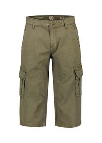 Lerros Herren Bermudas "Lerros Lange Cargo-Bermuda mit aufgesetzten Taschen", grün, Gr. 30, 100% Baumwolle, Hosen