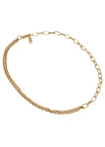 Firetti Damen Collier "Schmuck Geschenk Halsschmuck Halskette Ankerkette", Edelstahl, L: 45cm B: 5mm, gold, Edelstahl, B:5mm, Halsketten, Made in