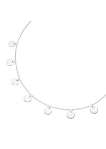 Smart Jewel Damen Collier "Plättchen, Silber 925", 45cm, Silber 925 (Sterlingsilber), silber, Silber 925 (Sterlingsilber), Halsketten