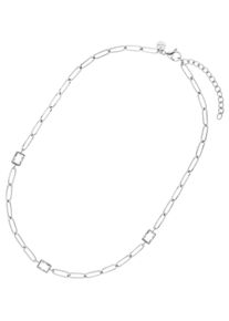 NOELANI Damen Kette ohne Anhänger "2036196", mit Zirkonia, Edelstahl, L: 45cm, silber, Edelstahl, Halsketten, mit Zirkonia (synth.)