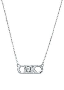 Michael Kors Damen Kette mit Anhänger "PREMIUM, OVAL, MKC164200", Silber 925 (Sterlingsilber), L: 43cm B: 1,1mm, silber, Silber 925 (Sterlingsilber),