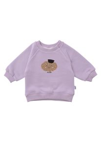 Liliput Herren Sweatshirt "Franzbrötchen", lila, casual, Gr. 62, bedruckt, 80% Baumwolle, 20% Polyester, Sweatshirts, aus super weichem Material