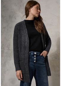 Cecil Damen Cardigan, grau, casual, Gr. S, unifarben, Stoff, 76% Polyacryl, 21% Polyester, 3% Elasthan, Strickjacken, aus softem Materialmix