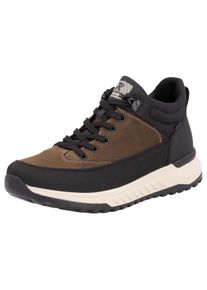 Herren Sneaker, Rieker EVOLUTION, Gr. 42, braun, Leder, Lederimitat, Textil, sportlich, Schuhe, Freizeitschuh, Outdoorschuh, Schnürboots mit