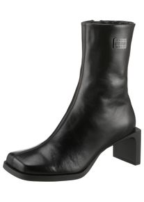 Tommy Jeans Damen Stiefelette "THE SOHO BOOT", Gr. 40, schwarz, Leder, unifarben, elegant, Schuhe, Abendmode, Partymode mit extravagantem Absatz