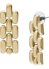 Fossil Damen Paar Ohrstecker "Schmuck Geschenk Edelstahl Ohrringe Arden, JF04786710", Edelstahl, gelb, Edelstahl, Ohrringe
