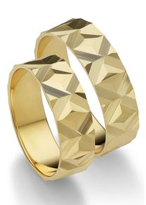Firetti Trauring "Schmuck Geschenk Gold 375 Hochzeit Ehering "LIEBE"", 52, Gelbgold 375, 3,5mm, gold, Gelbgold 375, Fingerringe, Made in Germany
