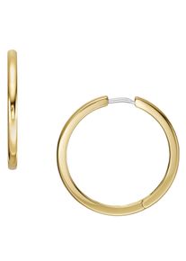 Fossil Damen Paar Creolen "ALL STACKED UP, JF04638710", Edelstahl, gold, Edelstahl, Ohrringe