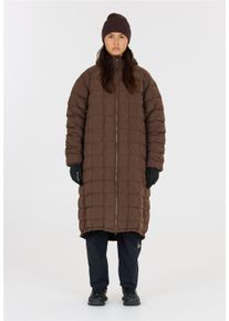 SOS Damen Skijacke "Kicking Horse", braun, casual, Gr. L, kariert, unifarben, 100% Polyester, Jacken, im langen Schnitt mit wasserfester Beschichtung
