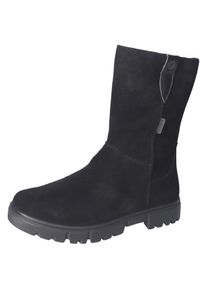 Ricosta Kinder Winterstiefel "Ria WMS: normal", Gr. 31, schwarz, Leder, unifarben, casual, Schuhe, Mädchen Stiefel, Boots mit Blockabsatz