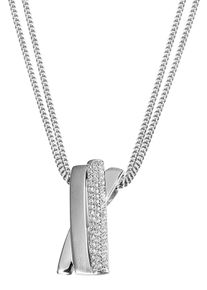 Firetti Damen Kette mit Anhänger "Schmuck Geschenk Silber 925 Halsschmuck Halskette Ankerkette", Silber 925 (Sterlingsilber), L: 45cm, silber, Silber