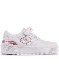 Lotto Kinder Sneaker, Gr. 27, rosa, Synthetik, glänzend, sportlich, Schuhe, - mit metallisch schimmernden Details