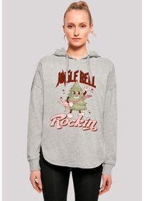 F4NT4STIC Damen Kapuzenpullover "Jingle Bell Rocking Weihnachten Tree", grau, casual, Gr. XL, Obermaterial: 100% Baumwolle, Pullover, Premium