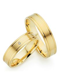 Phoenix PHÖNIX Trauring "Schmuck Geschenk Gold 333 Trauring Ehering LIEBE versch. Varianten", 59, 0,01 ct SI = kleine Einschlüsse mit Brillant, Gelbgold 333,