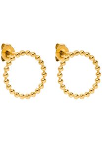 PURELEI Damen Paar Ohrstecker "Schmuck Geschenk Karma Ohrringe", Edelstahl, gold, Edelstahl, Ohrringe