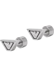 Emporio Armani Damen Paar Ohrstecker "Schmuck Geschenk Edelstahl Ohrschmuck Ohrringe, EGS3130040", Edelstahl, silber, Edelstahl, Ohrringe