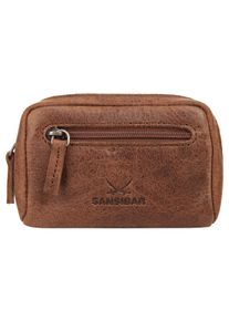 Sansibar Kinder Schlüsseltasche, braun, casual, gepflegt, Leder, Kleinlederwaren, echt Leder