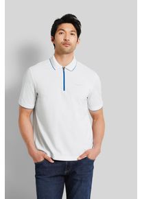 Bugatti Herren Poloshirt, weiß, casual, Gr. M, 52% Baumwolle, 44% Polyester, 4% Elasthan, Shirts, mit Reißverschluss