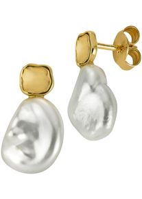 Firetti Damen Paar Ohrstecker "Schmuck Geschenk Gold 333 Ohrschmuck Ohrringe Perlen", Gelbgold 333-Perlen, gold, Gelbgold 333, Perlen, Ohrringe, Made
