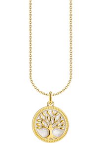 Thomas Sabo Damen Kette mit Anhänger "Tree-of-Love-Anhänger, KE2220-007-21-L45V, KE2220-427-39-L45V", 45, Silber 925 (Sterlingsilber), gold, Silber