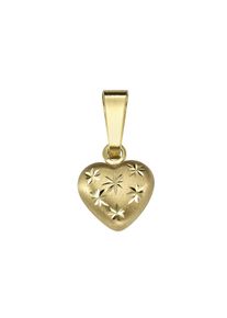 Vivance Damen Ketten-Anhänger "333 Gold Motiv Herz mit Sternen", ONE-SIZE, Gold, 0,6 g, gelb, Gold, Schmuckanhänger