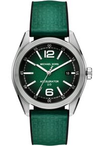 Michael Kors Herren Quarzuhr "ACCELERATOR 2.0", grün, Armbanduhren, Armbanduhr, Herrenuhr, Silikonarmband, analog