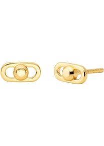 Michael Kors Damen Paar Ohrstecker "Schmuck Silber 925 Ohrringe Astor Link, MKC173900040, MKC173900710", Silber 925 (Sterlingsilber), gold, Silber