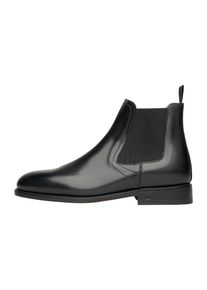 Henry Stevens Damen Schlupfboots "Ella CB Businessschuh", Gr. 3,5, schwarz, Leder, klassisch, Schuhe, Damen Chelsea Boots Leder handgefertigt,