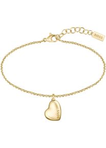 BOSS Damen Armband "HONEY, Herz, 1580594, 1580595", Edelstahl, gold, Edelstahl, Armbänder