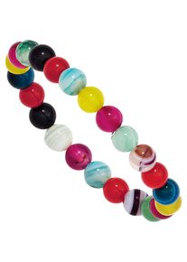 Jobo Damen Armband, Materialmix, bunt, Materialmix, Armbänder, mit Achat 14 cm