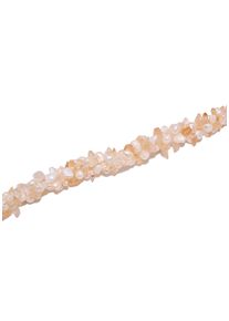 Firetti Damen Collier "Schmuck Geschenk Halsschmuck Halskette Farbstein Edelstein Citrin", Messing-Nylon-Perlen, L: 50cm, gelb, Messing, Nylon,