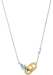 Michael Kors Damen Kette mit Anhänger "Schmuck Geschenk Silber 925 Halskette Astor Link, MKC1734CZ931", Silber 925 (Sterlingsilber), L: 45,5cm B: