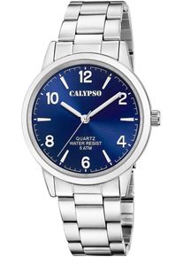 Calypso Watches Herren Quarzuhr "Basic", silber, Armbanduhren, Armbanduhr, Herrenuhr, Edelstahlarmband, analog