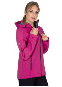 TRIGEMA Damen Softshelljacke "TRIGEMA Taillierte Softshell–Kapuzenjacke", pink, sportlich, Gr. XXL, 88% Polyamid, 12% Elastan, Jacken