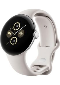 Google Smartwatch "Pixel Watch 2 LTE", 4G (LTE), silber, Smartwatches