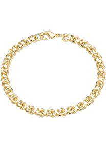 Firetti Armband "Schmuck Geschenk Armschmuck Armkette Achterkette", Messing, gold, Messing, Armbänder, Made in Germany