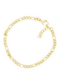 Firetti Damen Edelstahlarmband "Schmuck Geschenk Figaropanzerkettengliederung, 4,2 mm breit", 21, Edelstahl, gold, Edelstahl, Armbänder, Made in