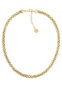 Tommy Hilfiger Damen Kette ohne Anhänger "Schmuck Edelstahl Halsschmuck Ankerkette INTERTWINED CIRCLES", Edelstahl, L: 46cm, gold, Edelstahl,