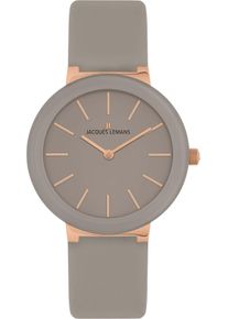 Jacques Lemans Damen Quarzuhr "Monaco, 42-9G", beige, Armbanduhren, Armbanduhr, Damenuhr, Crystexglas, Lederarmband