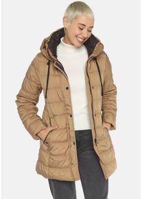 Fuchs & Schmitt FUCHS SCHMITT Damen Steppjacke, beige, modisch, Gr. 36, unifarben, clean, Web, Obermaterial: 100% Polyester, Jacken, mit abnehmbarer Kapuze
