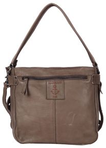 Harbour 2nd Damen Hobo "Luisa", braun, Leder, washed, Taschen, Henkeltasche Umhängetasche Handtasche Damen