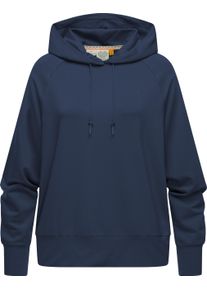 Ragwear Damen Kapuzensweatshirt "Tonna", blau, casual, Gr. 4XL, Sweatware, Material: 67% Polyester, 28% Viskose, 5% Elasthan, Sweatshirts, Moderner