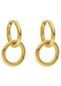 PURELEI Damen Paar Creolen "Schmuck Geschenk Kii Elua, abnehmbare Einhänger, Earring-KiiElua", Edelstahl, gold, Edelstahl, Ohrringe, Einhänger