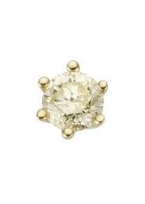 Firetti Damen Single-Ohrstecker "Schmuck Geschenk Gold 585 Ohrschmuck einzeln Solitär", 0,25 ct P2 = erkennbare Einschlüsse, Gelbgold 585-Diamanten,