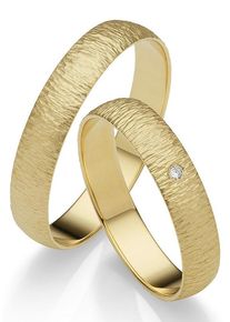Firetti Trauring "Schmuck Geschenk Gold 375 Hochzeit Ehering "LIEBE"", 63, ohne Brillant, Gelbgold 375, 5mm, gold, Gelbgold 375, Fingerringe, Made in