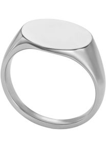 Fossil Damen Fingerring "Schmuck Edelstahl Signet Ring All Stacked Up, JF04773710, JF04774040", 19, Edelstahl, silber, Edelstahl, Fingerringe