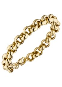 Jobo Damen Armband, Silber 925 (Sterlingsilber), gold, Silber 925 (Sterlingsilber), Armbänder, 925 Silber vergoldet 21 cm